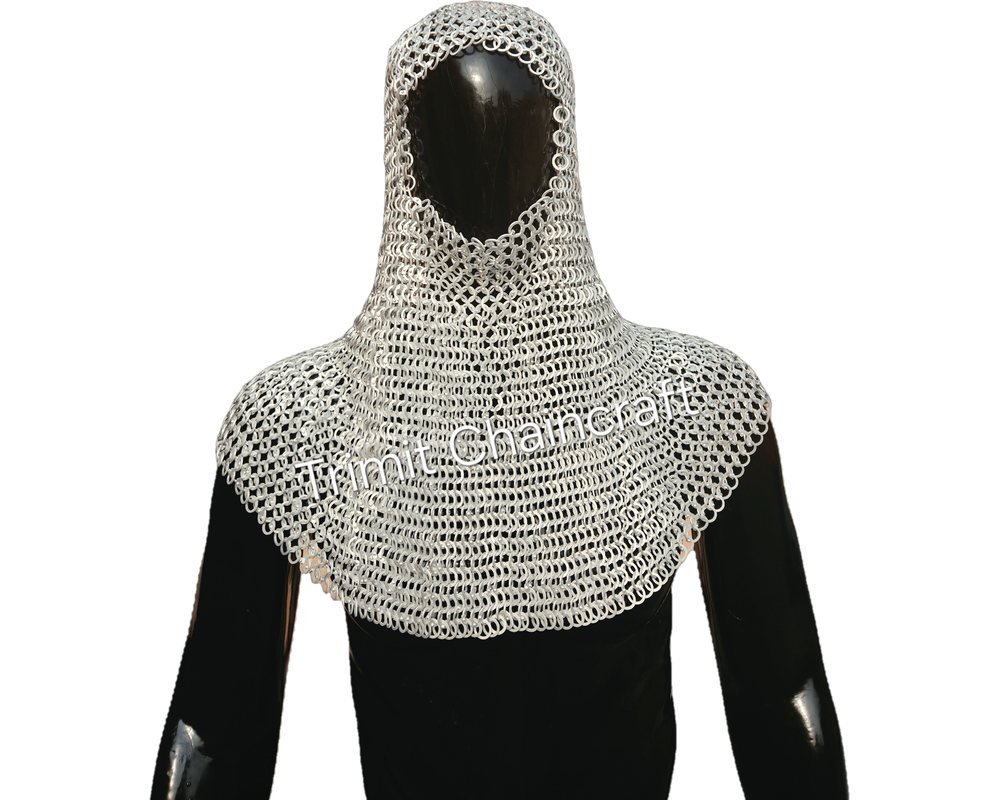 9mm Flat Ring Washer-Riveted Aluminium Chainmail Coif