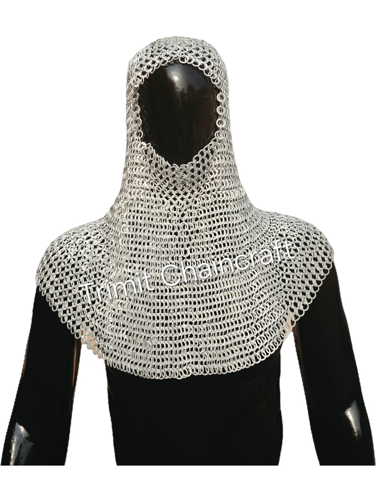 9mm Flat Ring Washer-Riveted Aluminium Chainmail Coif